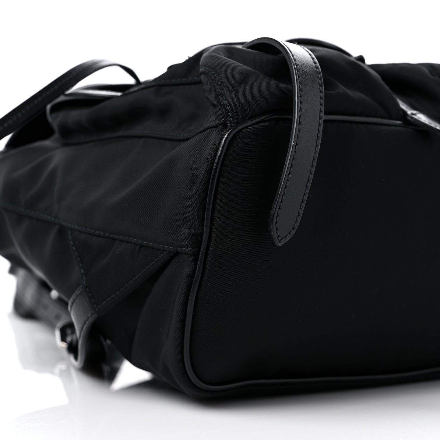 Tessuto Nylon Saffiano Small Backpack Black