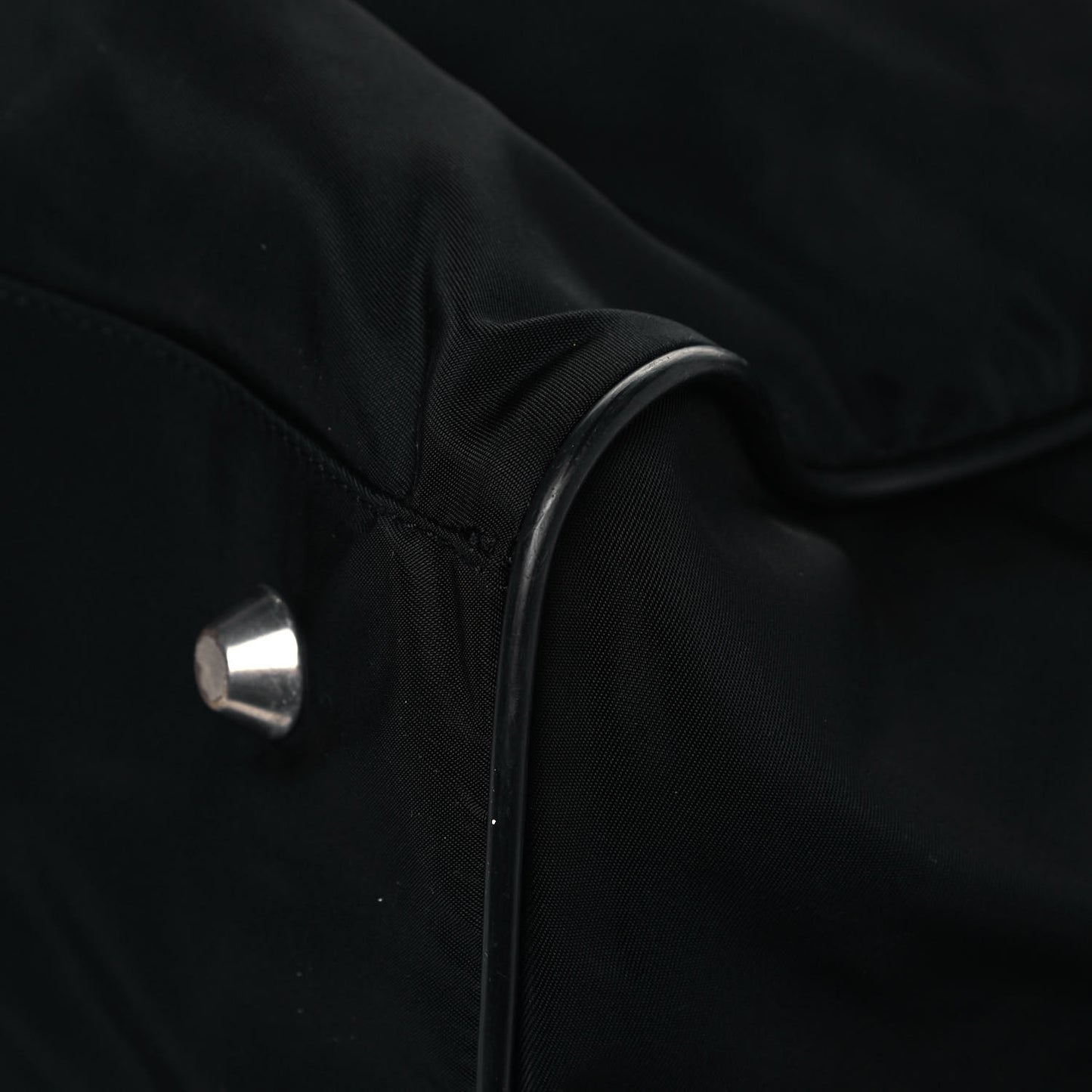 Tessuto Nylon Saffiano Duffle Black