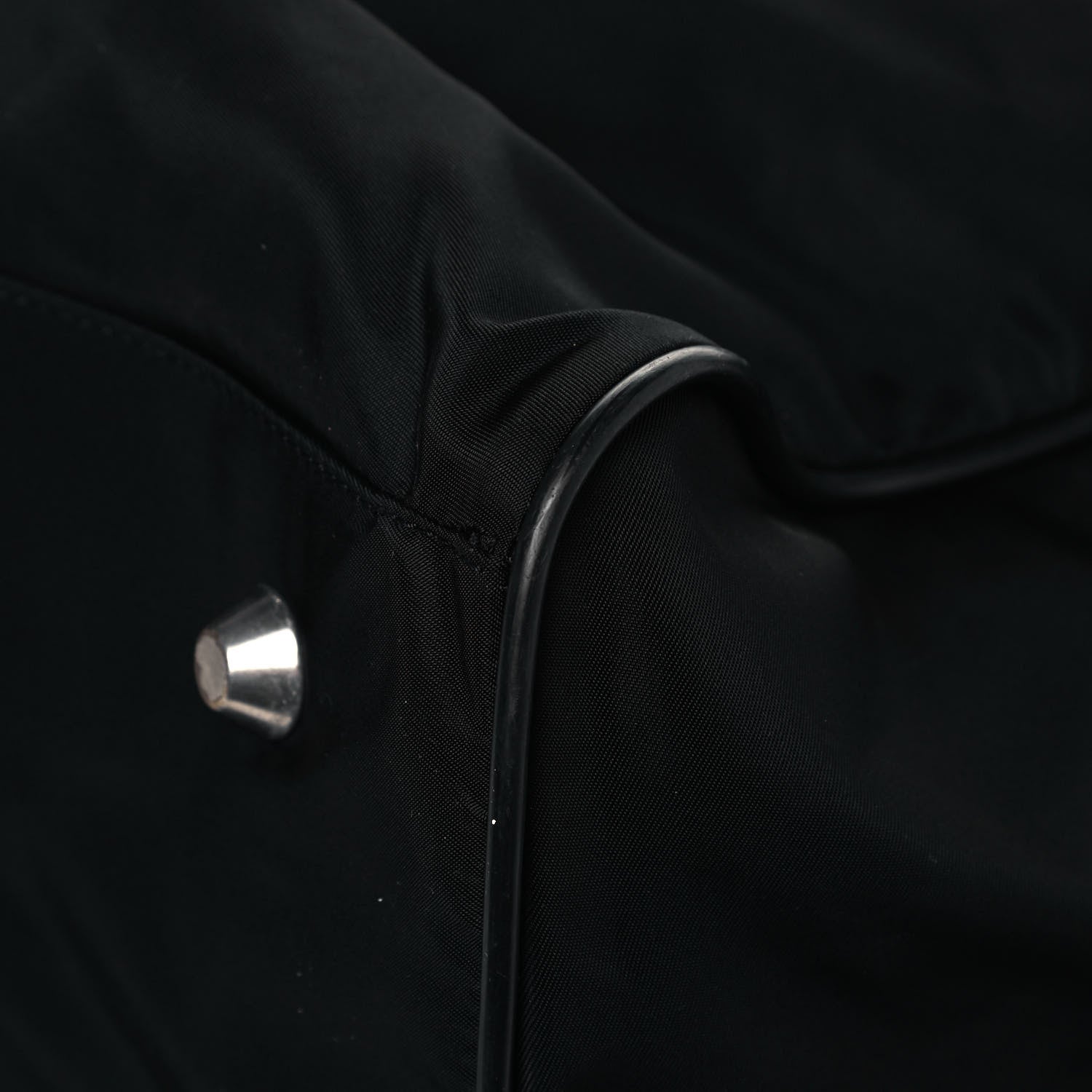 Prada Tessuto Nylon Saffiano Duffle Black 11 of 15
