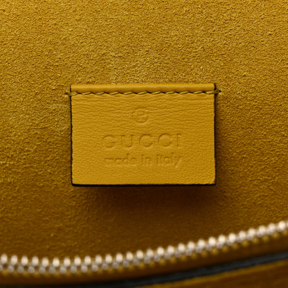 Gucci GG Supreme Monogram Crystal Bow Embroidered Medium Dionysus Shoulder Bag Yellow 6 of 10