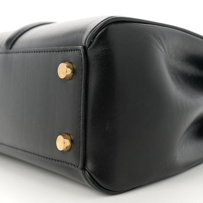 Celine Satinated Calfskin Small 16 Top Handle Bag Black 9 of 13