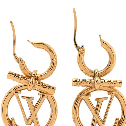 Louis Vuitton Baby Louise Earrings Gold 3 of 3