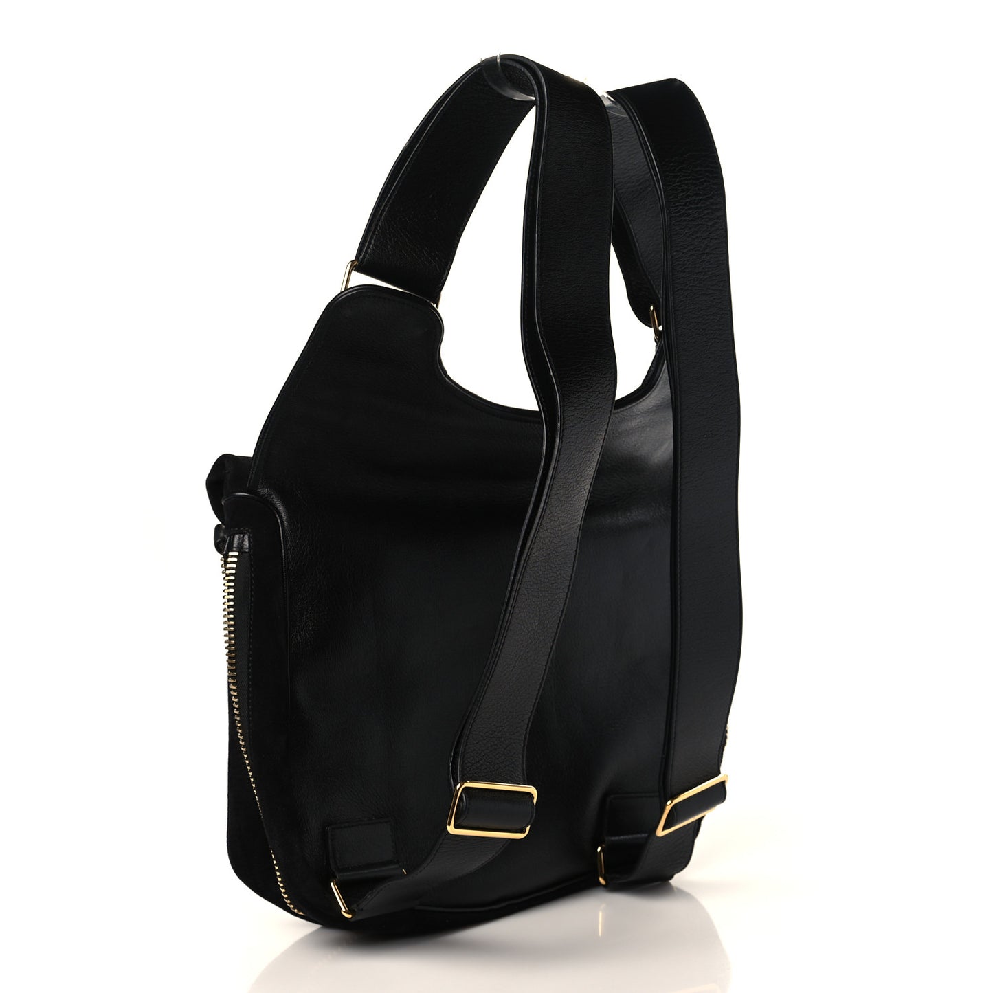 Suede Jennifer Backpack Black