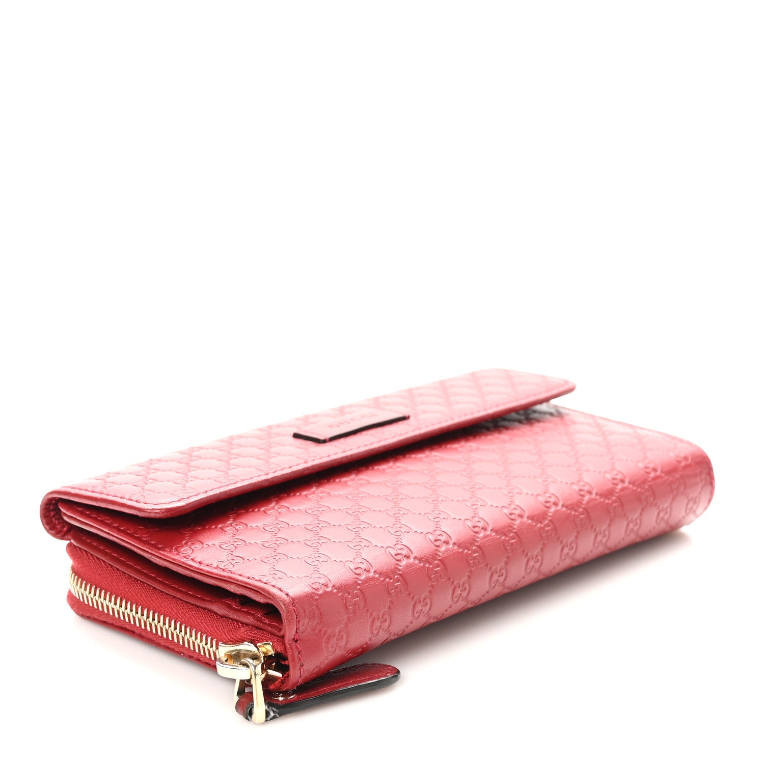 Gucci Soft Microguccissima Continental Zip Wallet Red 4 of 12