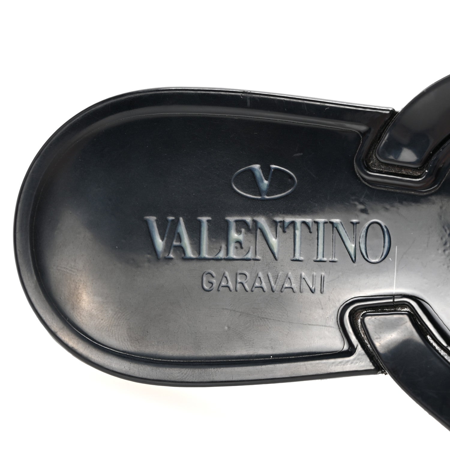Valentino Garavani PVC Jelly Rockstud Bow Thong Sandals 41 Black 8 of 10