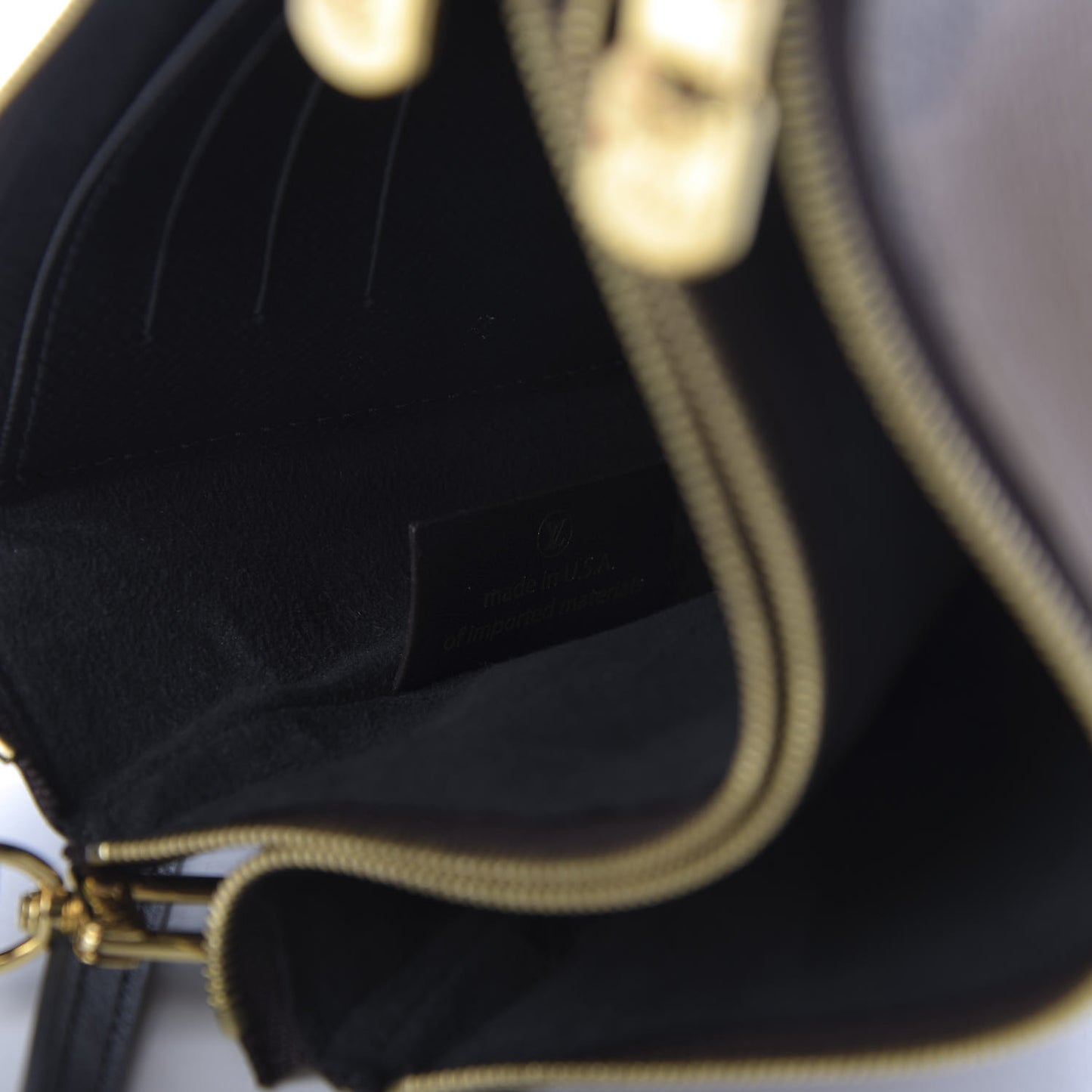 Reverse Monogram Giant Double Zip Pochette