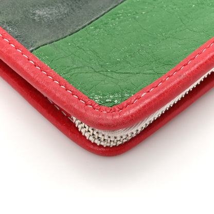 Balenciaga Agneau Arena Multicolore Bazar Pouch Vert Emeraude 10 of 10