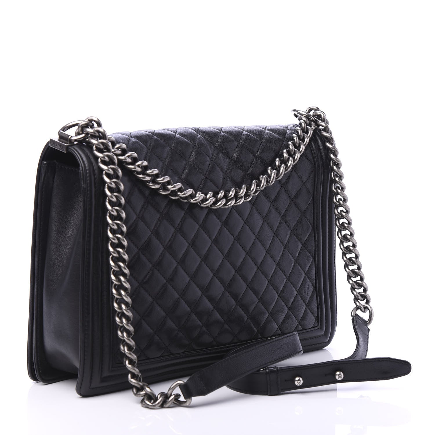 Chanel Calfskin Quilted Large Boy Flap Black 4 of 11