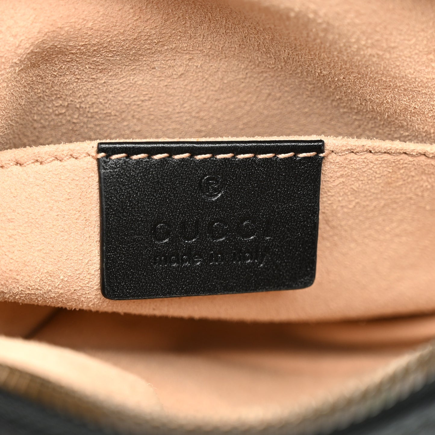 Calfskin Matelasse GG Marmont Belt Bag 75 30 Black