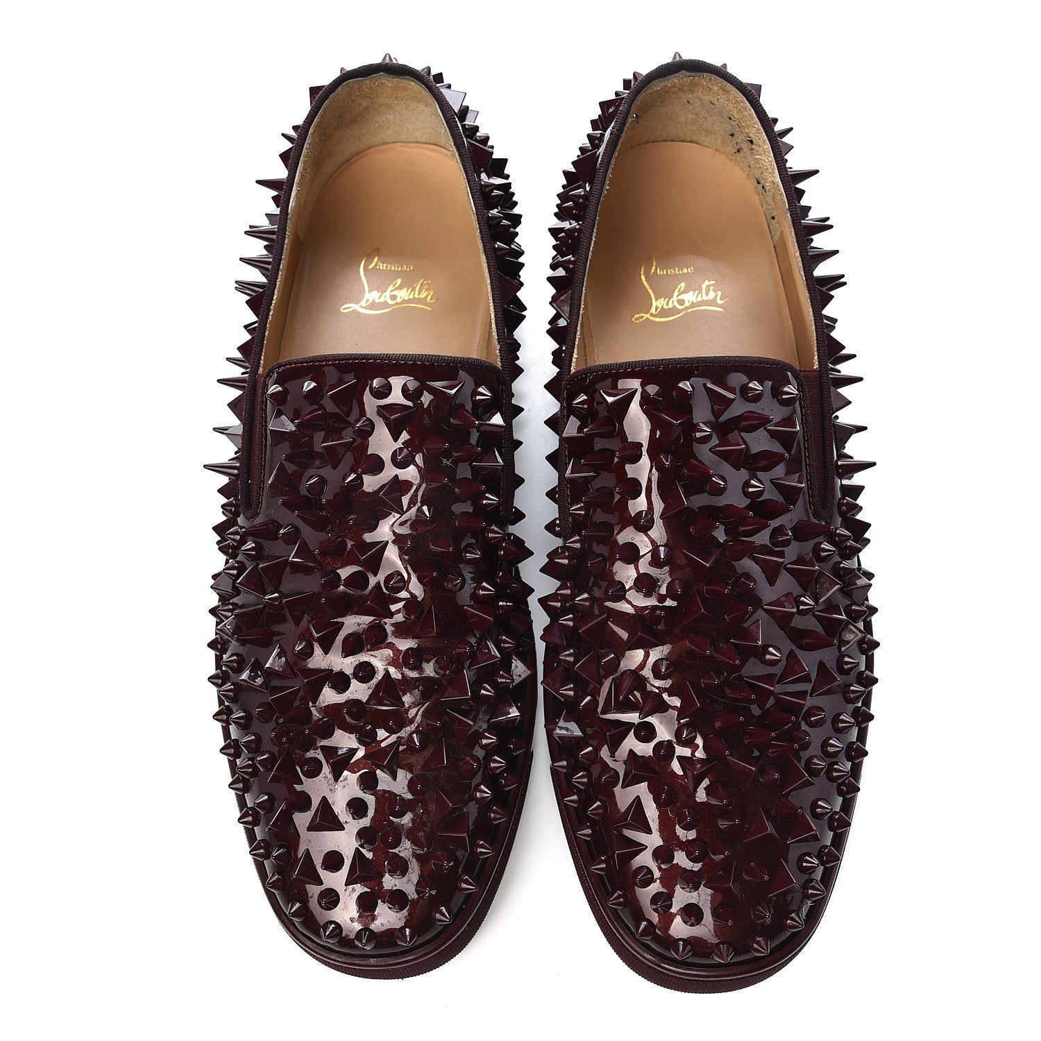 Christian Louboutin Patent Mens Roller Boat Pik Pik Flat Sneakers 43 Orthodoxe 12 of 13