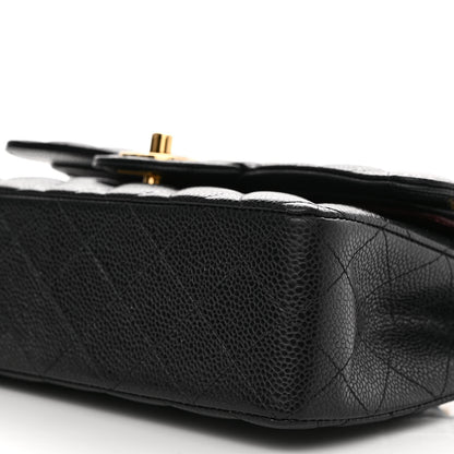 Chanel Caviar Quilted Small Double Flap Black 10 of 11