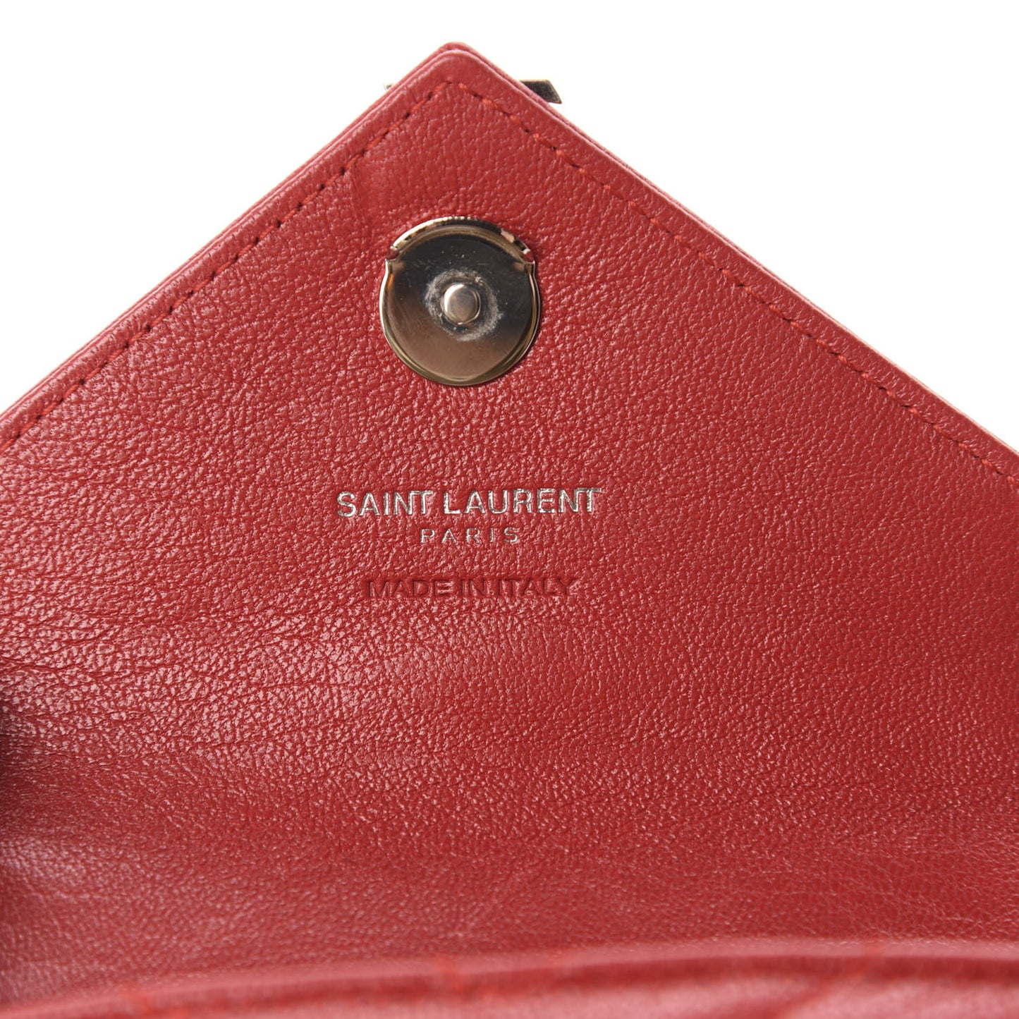 Sheepskin Matelasse Monogram Mini College Bag New Red
