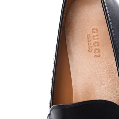 Gucci Calfskin Womens Jordaan Loafers 39 Black 8 of 10