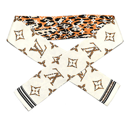 Louis Vuitton Silk Monogram Giant Jungle Bandeau Ivory 1 of 3