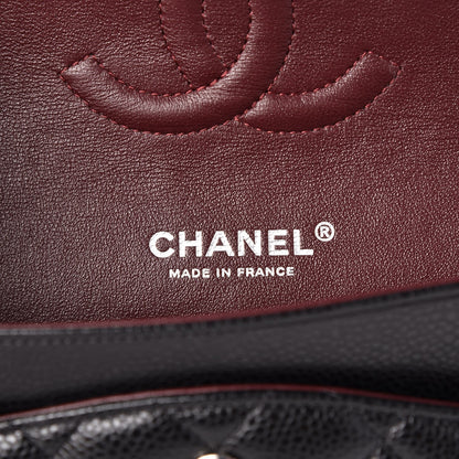 Chanel Caviar Quilted Medium Double Flap Black 7 of 8