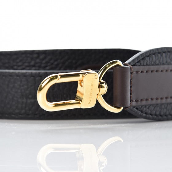 Calfskin Jersey Shoulder Strap Black