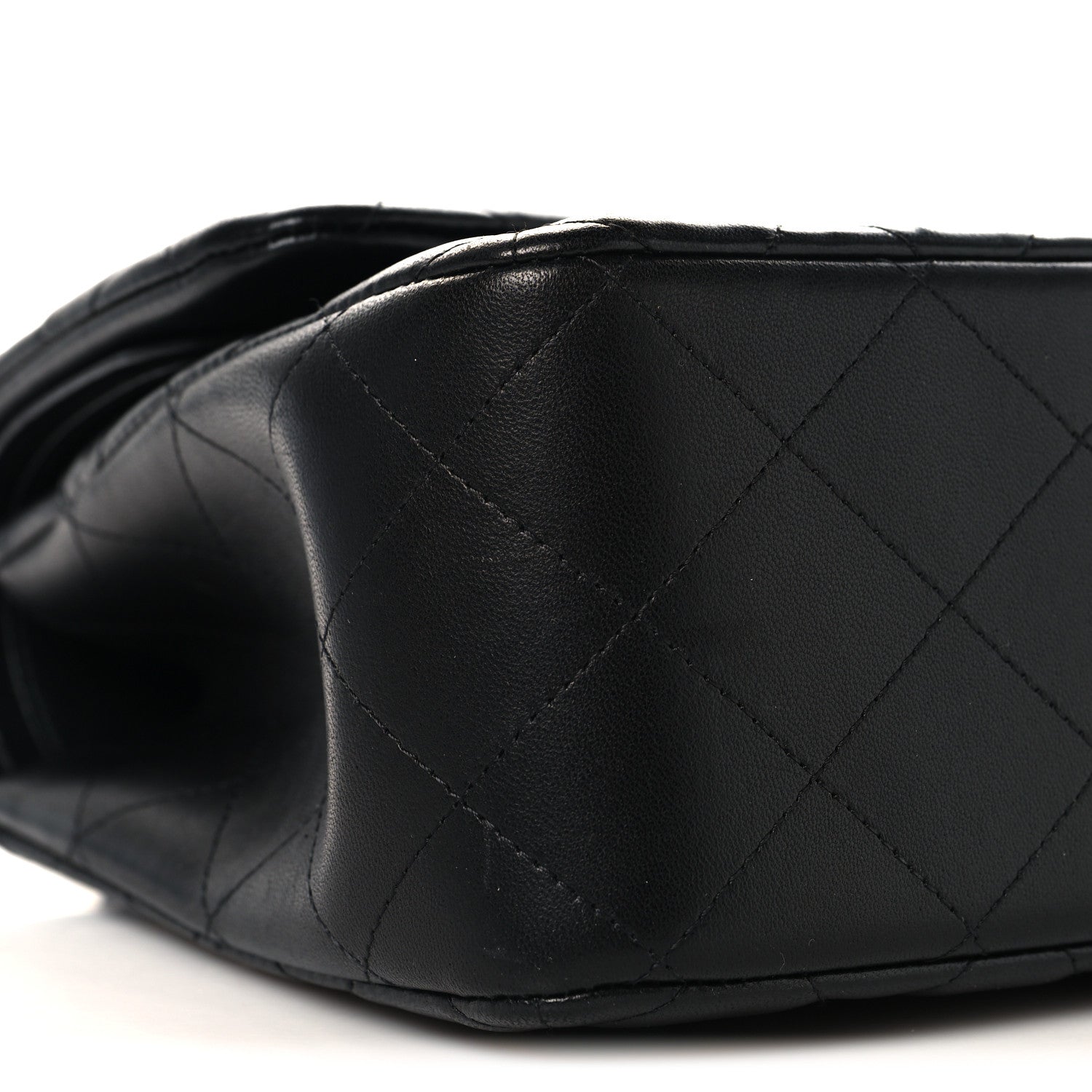 Chanel Lambskin Quilted Jumbo Double Flap So Black 9 of 13