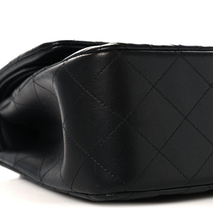 Chanel Lambskin Quilted Jumbo Double Flap So Black 9 of 13