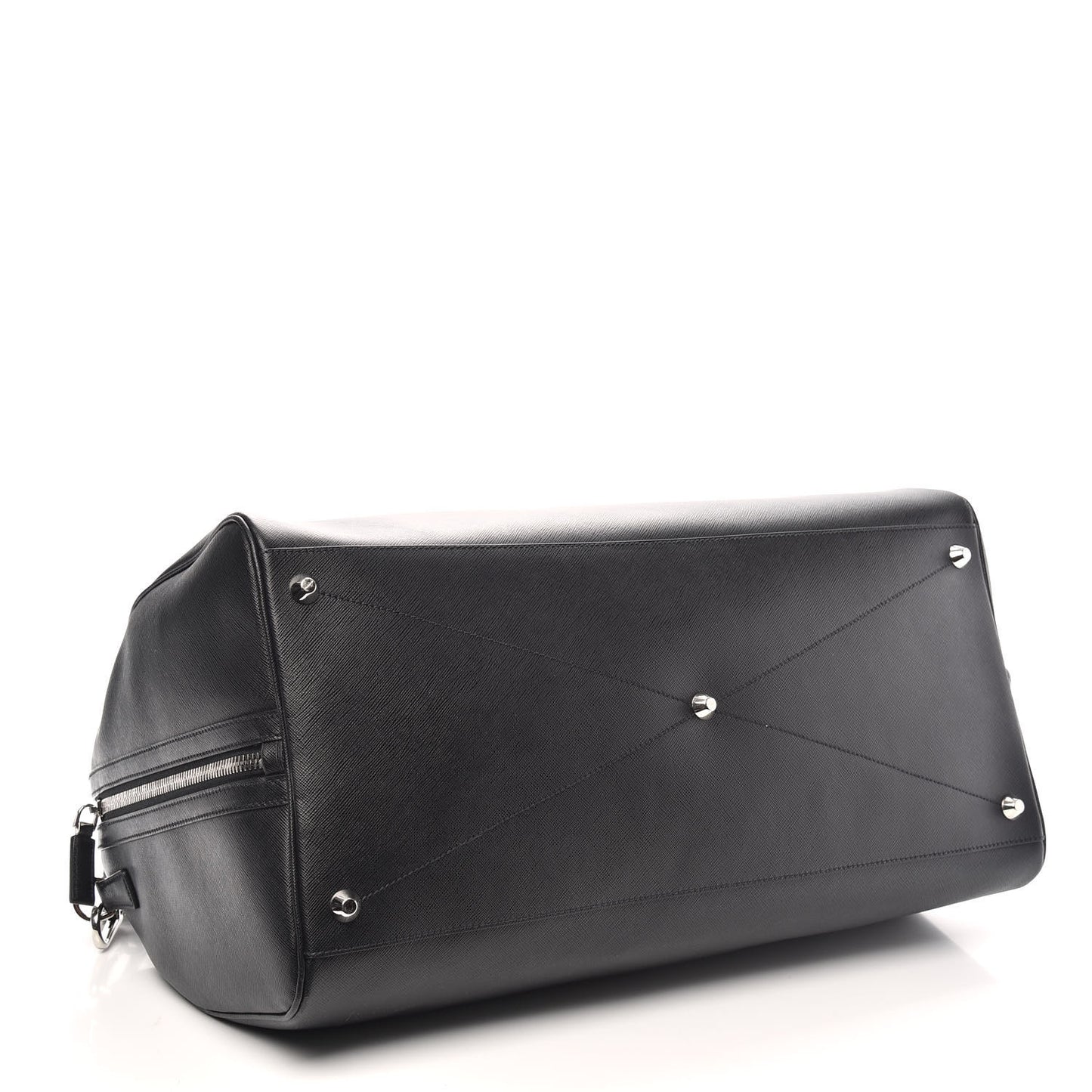 Saffiano Duffle Travel Bag Black