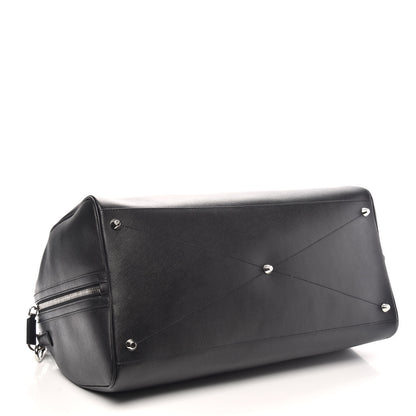 Prada Saffiano Duffle Travel Bag Black 3 of 8