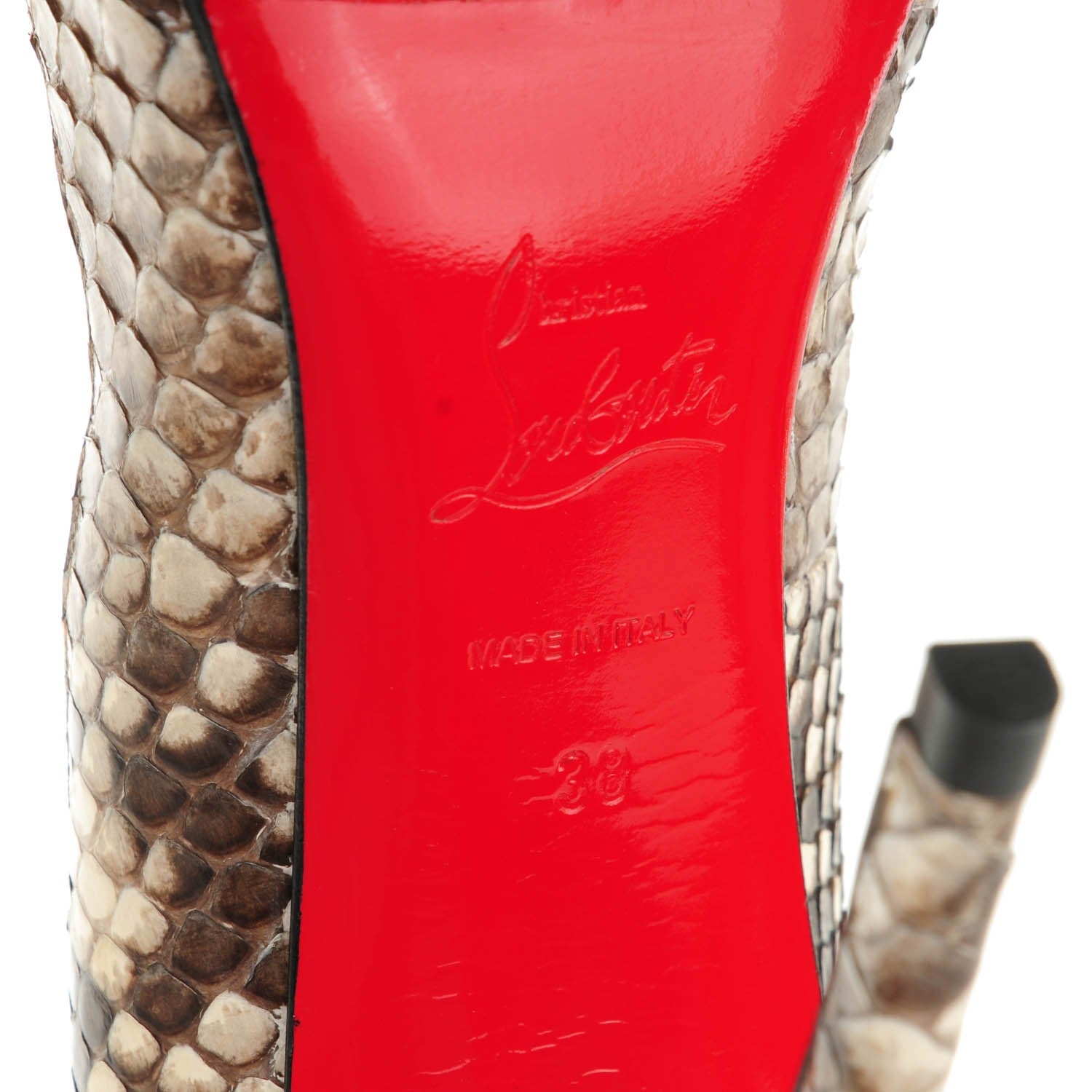 Christian Louboutin Python Pigalle 120 Pumps 38 Roccia 6 of 11