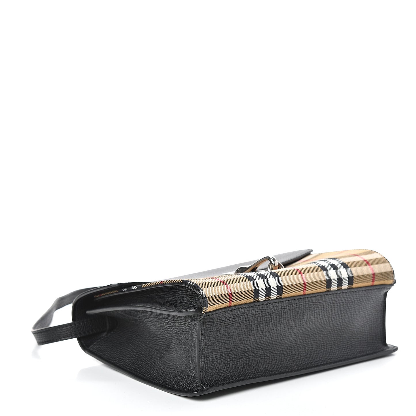Derby Calfskin Vintage Check Small Macken Crossbody Bag Black