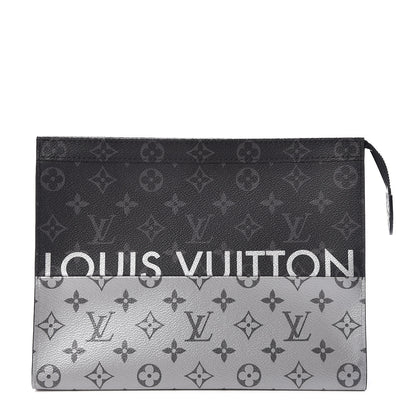 Louis Vuitton Monogram Eclipse Split Pochette Voyage MM 1 of 9