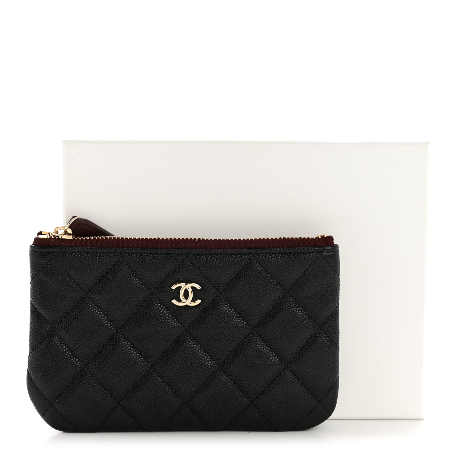 Chanel Caviar Quilted Small Cosmetic Case Black 9 of 9