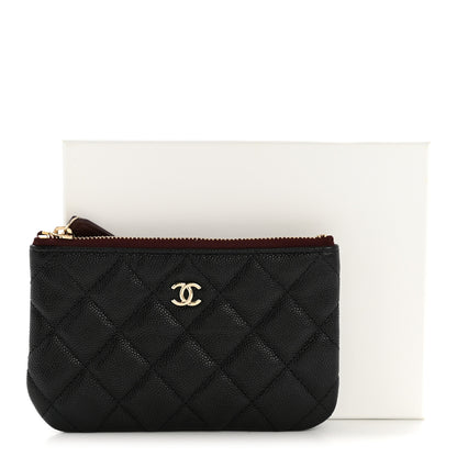 Chanel Caviar Quilted Small Cosmetic Case Black 9 of 9