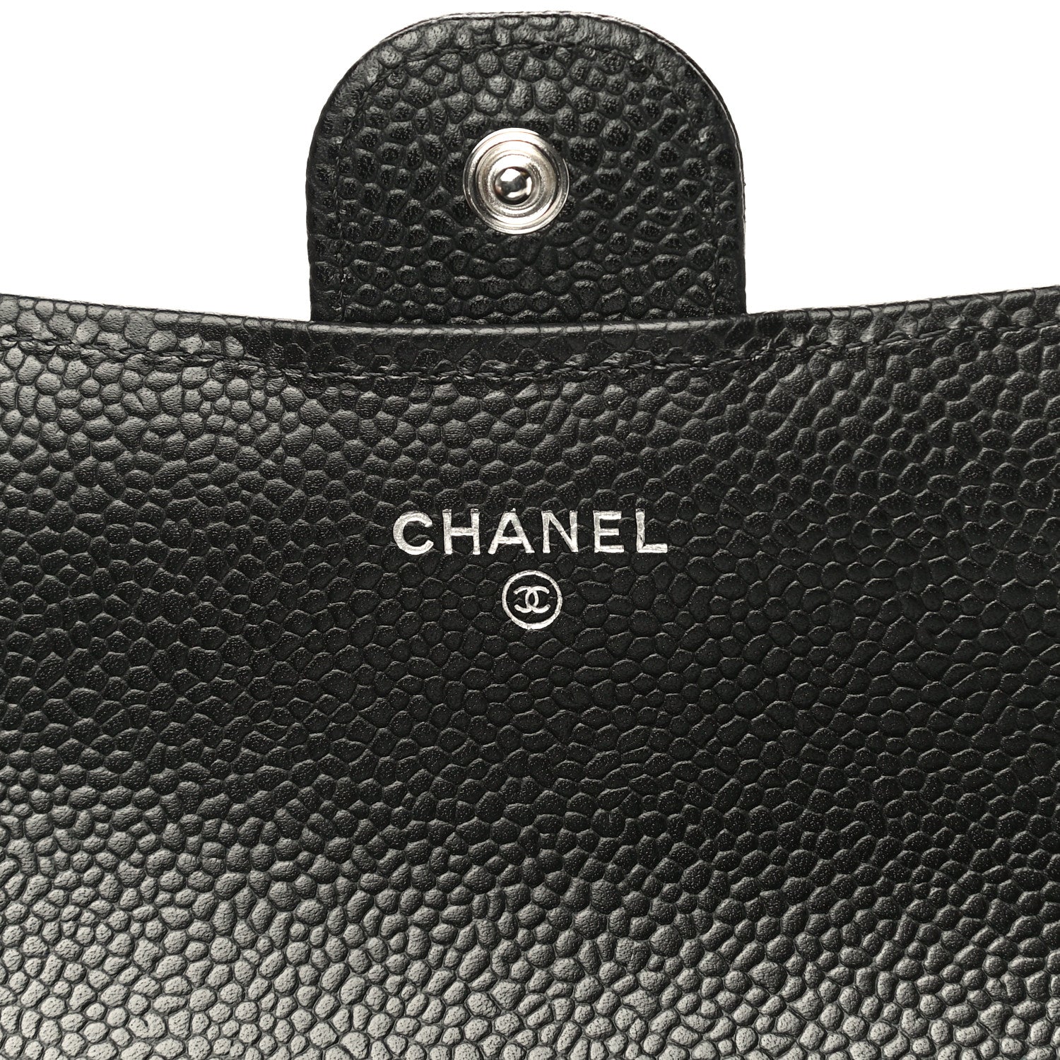 Chanel Caviar Quilted Large Gusset Flap Wallet Black 6 of 12