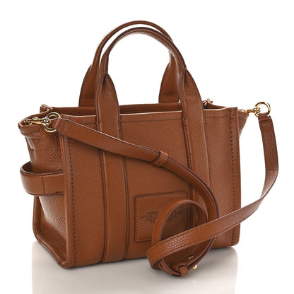 Marc Jacobs Grained Calfskin Mini The Tote Bag Argan Oil 2 of 8