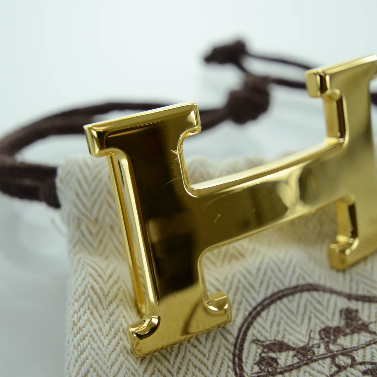 Hermes H Belt Buckle Gold 1 of 4