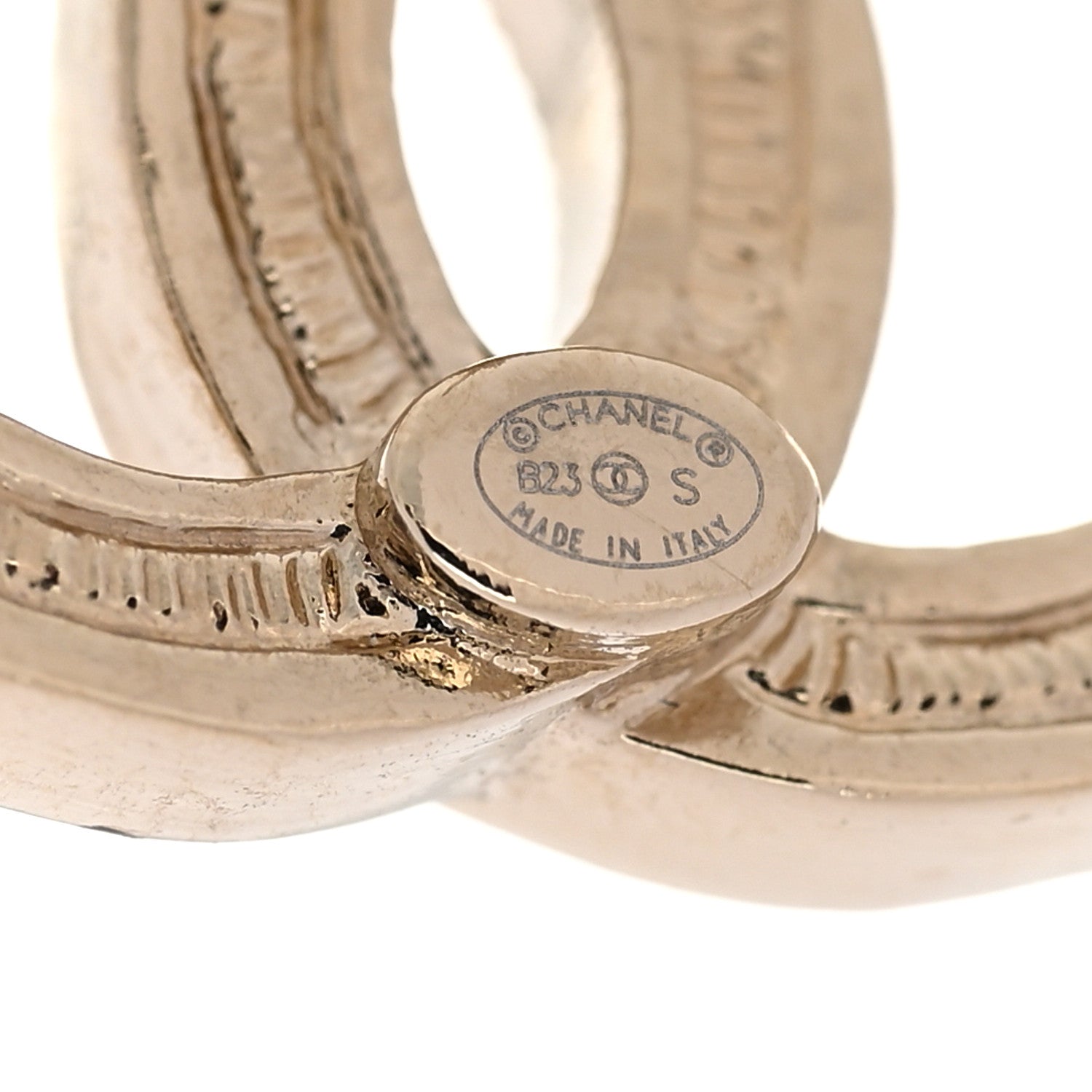 Chanel Crystal CC Bow Dangle Earrings Gold 3 of 5