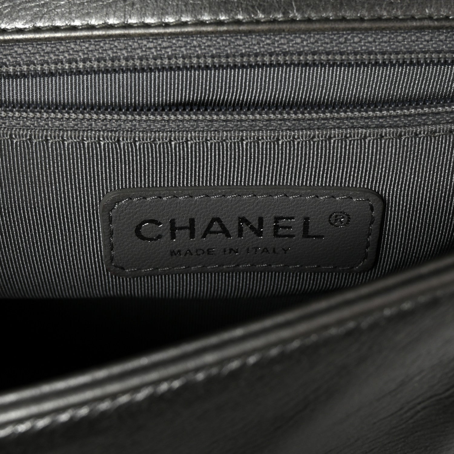Chanel Metallic Galuchat Stingray Medium Boy Flap Silver 6 of 10