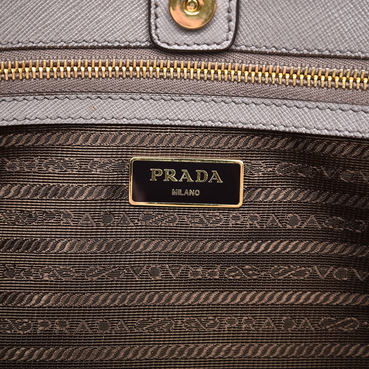 Prada Saffiano Lux Large Tote Argilla 6 of 15