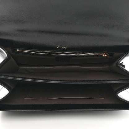 Gucci Azalea Calfskin Medium Sylvie 1969 Top Handle Bag Black 5 of 18