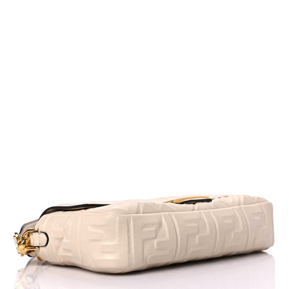 Fendi Nappa FF 1974 Embossed Baguette Camelia 4 of 13