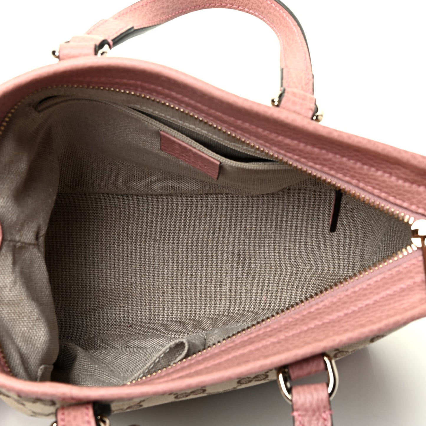 Monogram Small Bree Tote Beige Soft Pink