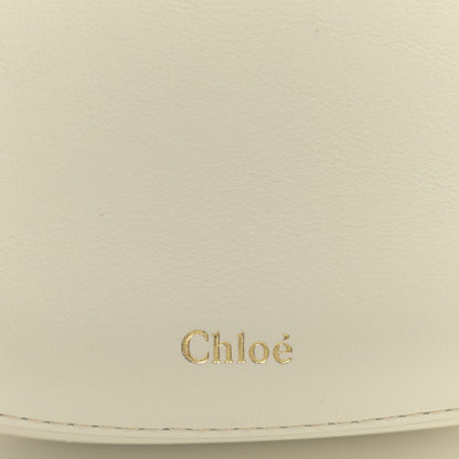 Chloe Small Grain Calfskin Kiss Bag Natural White 6 of 16