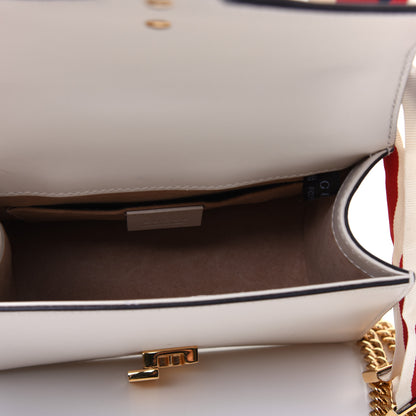 Gucci Calfskin Mini Sylvie Chain Shoulder Bag White 4 of 14