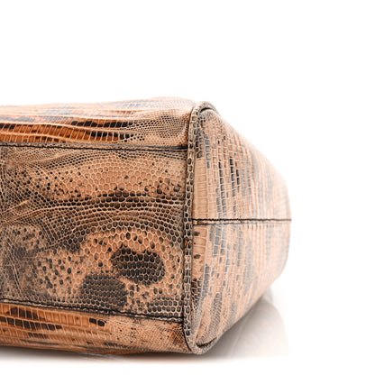 Prada Lizard Kiss Lock Frame Bag Salmone 9 of 9