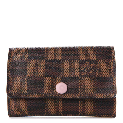 Louis Vuitton Damier Ebene Multicles 6 Key Holder Rose Ballerine 1 of 7