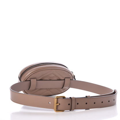 Gucci Calfskin Matelasse GG Marmont Belt Bag 95 38 Porcelain Rose 3 of 8