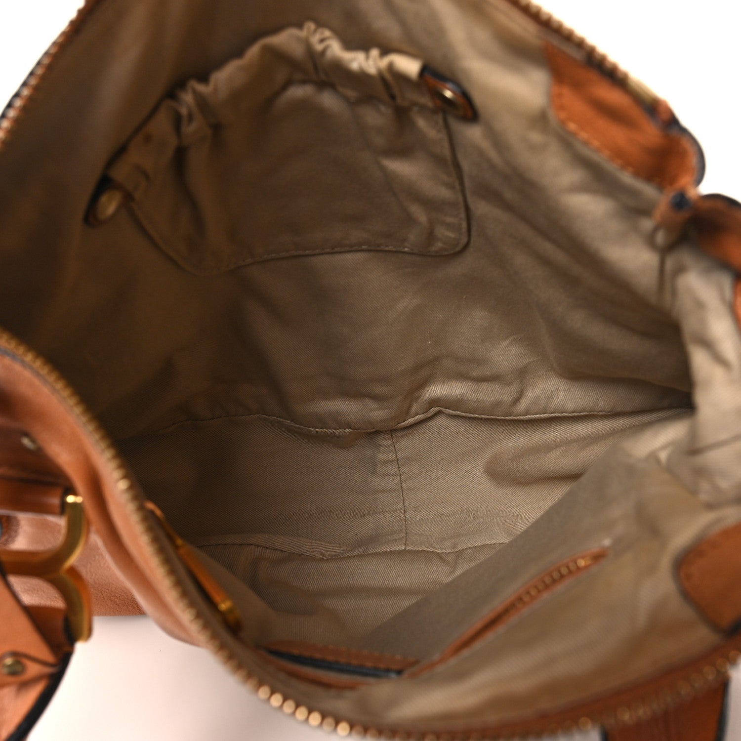 Chloe Calfskin Embroidered Medium Marcie Satchel Tan 5 of 10
