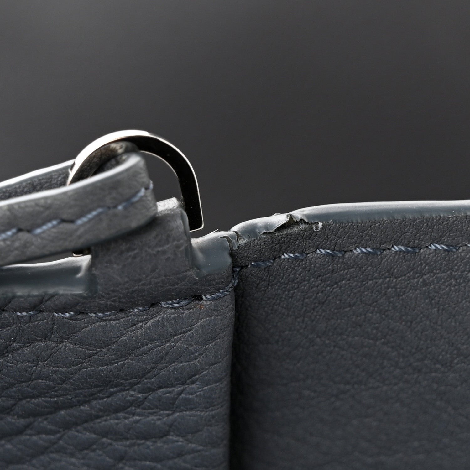The Row Grained Calfskin Park Tote Three Grey 17 of 18