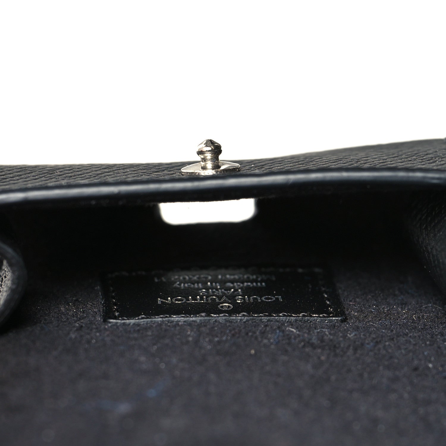Louis Vuitton Monogram Eclipse Taiga Earphones Pouch Bag Charm 4 of 4