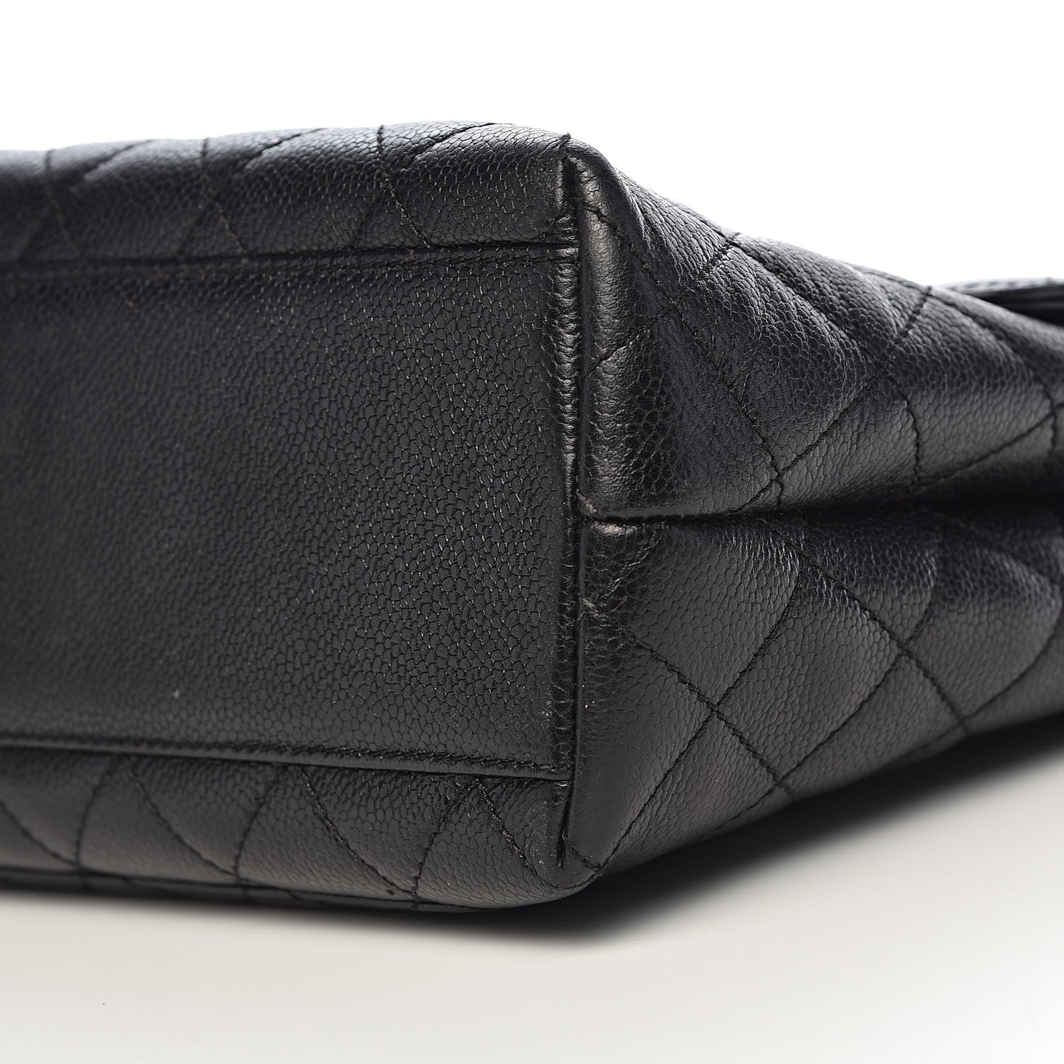 Chanel Caviar Quilted Jumbo Kelly Flap Black 16 of 18