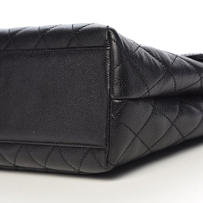 Chanel Caviar Quilted Jumbo Kelly Flap Black 16 of 18