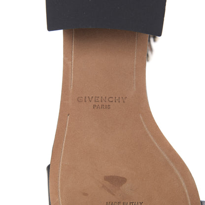 Givenchy Lambskin Ankle Chain Sandals 38 Black 5 of 9