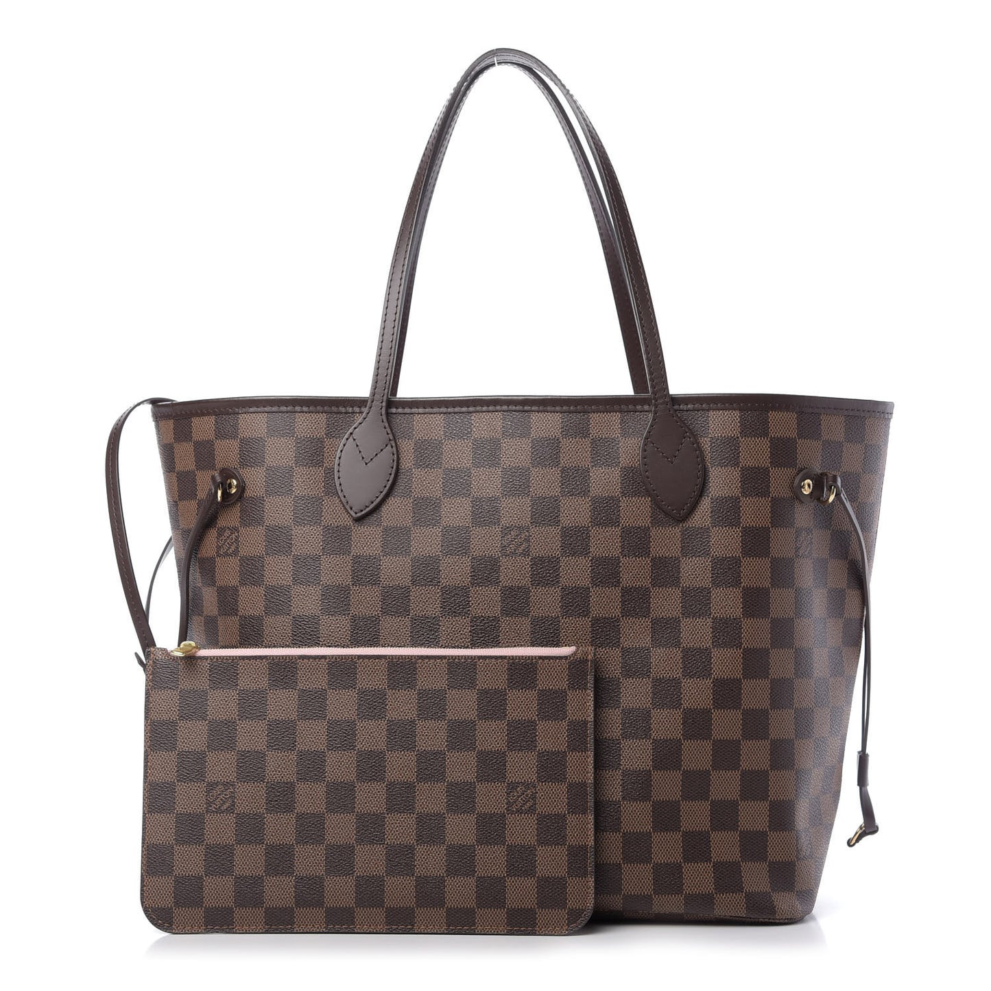 Damier Ebene Neo Neverfull MM Rose Ballerine